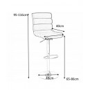 Стул барный SIGNAL C617 черный/хром